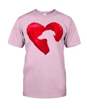 Greyhound heart Classic T-Shirt front