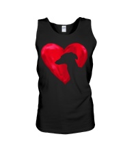 Greyhound heart Unisex Tank tile
