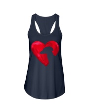 Greyhound heart Ladies Flowy Tank tile