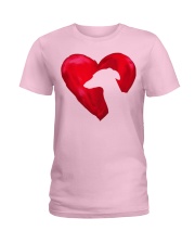 Greyhound heart Ladies T-Shirt tile