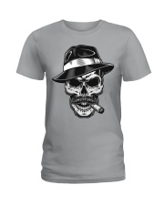 skull cigar Ladies T-Shirt tile