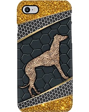 Greyhound gold pattern Phone Case i-phone-7-case