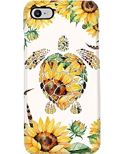 Turtle yellow flowers Phone Case i-phone-8-case