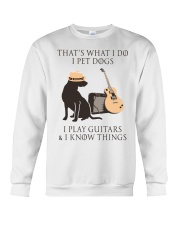 GUITAR and DOG Crewneck Sweatshirt thumbnail