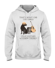 GUITAR and DOG Hooded Sweatshirt front
