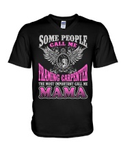 CALL ME FRAMING CARPENTER MAMA JOB SHIRTS V-Neck T-Shirt thumbnail