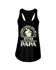 CALL ME FITTER PAPA JOB SHIRTS Ladies Flowy Tank thumbnail