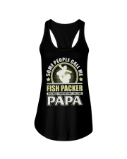 CALL ME FISH PACKER PAPA JOB SHIRTS Ladies Flowy Tank thumbnail
