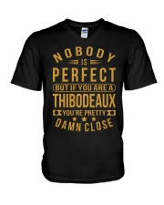 NOBODY PERFECT THIBODEAUX NAME SHIRTS V-Neck T-Shirt thumbnail