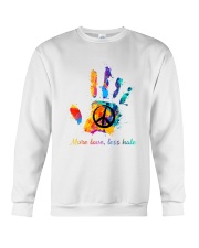 Peace sign More love less hate Crewneck Sweatshirt tile