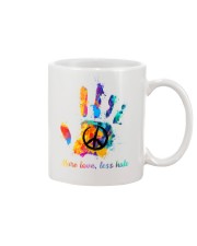 Peace sign More love less hate Mug tile