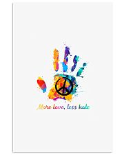 Peace sign More love less hate Vertical Poster tile
