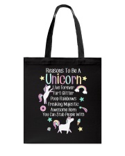 Reasons To Be A Unicorn Tote Bag tile