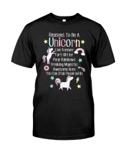 Reasons To Be A Unicorn Classic T-Shirt tile