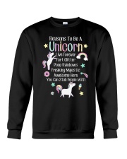 Reasons To Be A Unicorn Crewneck Sweatshirt tile