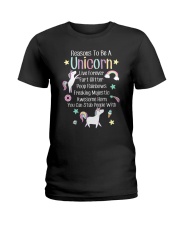 Reasons To Be A Unicorn Ladies T-Shirt tile