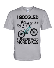 I Googled My Symptoms V-Neck T-Shirt tile