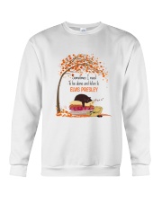 Alone Cat Lover Listen to Elvis Presley Crewneck Sweatshirt tile
