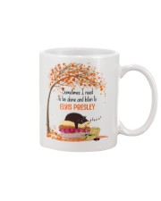 Alone Cat Lover Listen to Elvis Presley Mug tile
