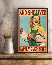 And She Lived Happily Ever After Farm Girl 11x17 Poster lifestyle-poster-3