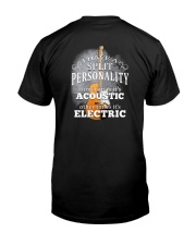 Split Personality Guitar Classic T-Shirt back