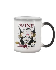 Wine a Little Laugh A lot Halloween Wine Lover Color Changing Mug tile