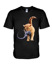 Cat Aliens V-Neck T-Shirt tile