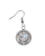 Mother and Son Best Friends For Life Circle Earrings thumbnail