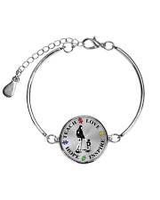 Teach Love Hope Inspire Metallic Circle Bracelet thumbnail