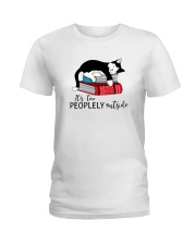 CAT and BOOK - BEST GIFT Ladies T-Shirt thumbnail