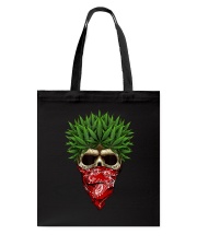 Weed skull bandana scarf gang Tote Bag tile