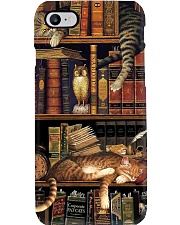 Cat Book Bookshelf Phone Case thumbnail