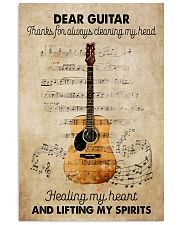 Dear my guitar 11x17 Poster front