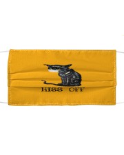 Cat Hiss Off Cloth face mask front