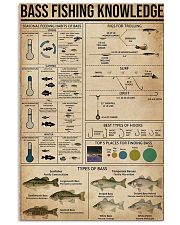 Bass fishing knowledge 16x24 Poster front