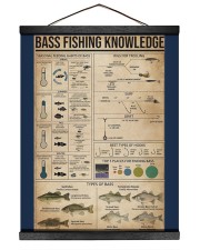Bass fishing knowledge 16x20 Black Hanging Canvas thumbnail