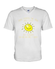 Here Comes The Sun Let It Be V-Neck T-Shirt tile