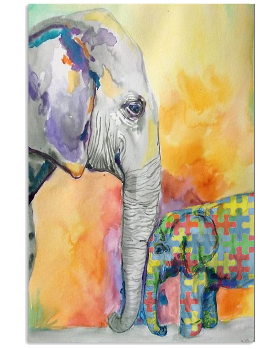 Autism Elephant 16x24 Poster