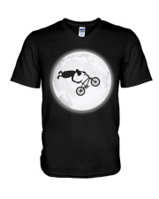 BMX UFO The Moon V-Neck T-Shirt thumbnail