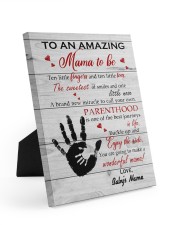 To An Amazing Mama To Be Personalized 8x10 Easel-Back Gallery Wrapped Canvas front