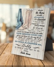Walk Alongside Me Dadddy Personalized 8x10 Easel-Back Gallery Wrapped Canvas aos-easel-back-canvas-pgw-8x10-lifestyle-front-04