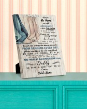 Walk Alongside Me Dadddy Personalized 8x10 Easel-Back Gallery Wrapped Canvas aos-easel-back-canvas-pgw-8x10-lifestyle-front-15