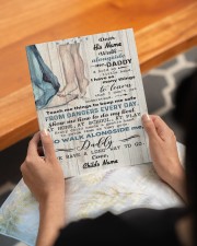 Walk Alongside Me Dadddy Personalized 8x10 Easel-Back Gallery Wrapped Canvas aos-easel-back-canvas-pgw-8x10-lifestyle-front-17