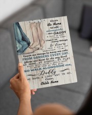 Walk Alongside Me Dadddy Personalized 8x10 Easel-Back Gallery Wrapped Canvas aos-easel-back-canvas-pgw-8x10-lifestyle-front-19