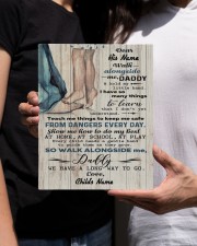 Walk Alongside Me Dadddy Personalized 8x10 Easel-Back Gallery Wrapped Canvas aos-easel-back-canvas-pgw-8x10-lifestyle-front-22