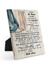 Walk Alongside Me Dadddy Personalized 8x10 Easel-Back Gallery Wrapped Canvas front