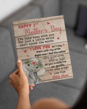 Happy 1st Mother's Day 8x10 Easel-Back Gallery Wrapped Canvas aos-easel-back-canvas-pgw-8x10-lifestyle-front-19