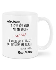 I LOVE YOU WITH ALL MY BOOBS Mug front