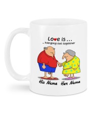 Love Is Hanging Out Together Mug back