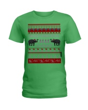 Elephant Ugly Christmas Sweater Shirt Hoodie Gifts Ladies T-Shirt thumbnail